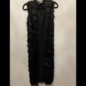 H&M Long Fringe Vest